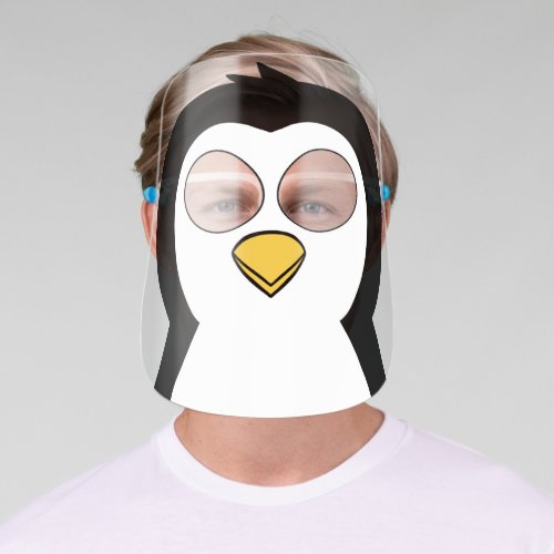 Cute Penguin Face Shield