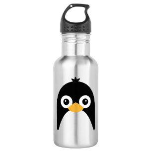 Cute Penguin Face Stainless Steel Water Bottle