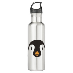 Cute Penguin Face Stainless Steel Water Bottle