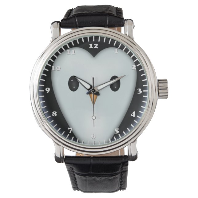 Cute Penguin Face Watch (Front)