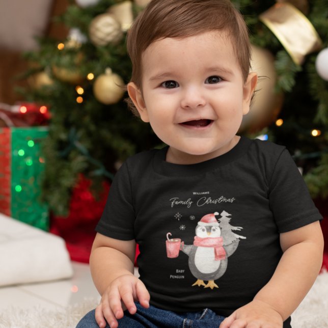 Cute Penguin Family Matching Christmas Baby Bodysuit (Creator Uploaded)