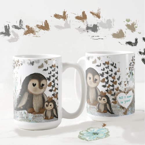 Cute penguin family Mug