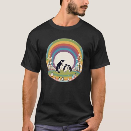 Cute Penguin Family T_Shirt