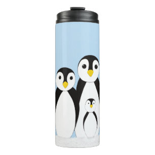 Cute Penguin Family Thermal Tumbler