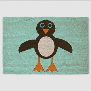 Cute Penguin Fiber Doormat