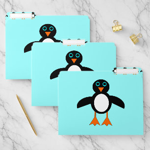 Cute Penguin File Folder