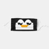 Cute penguin, fun adult cloth face mask (Front, Folded)