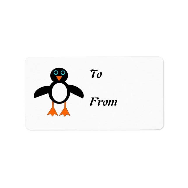 Cute Penguin Gift Tags (Front)