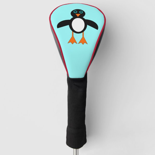 Cute Penguin Golf Driver Cover (Front)