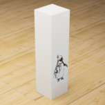 Cute Penguin Holding Gift Wine Box