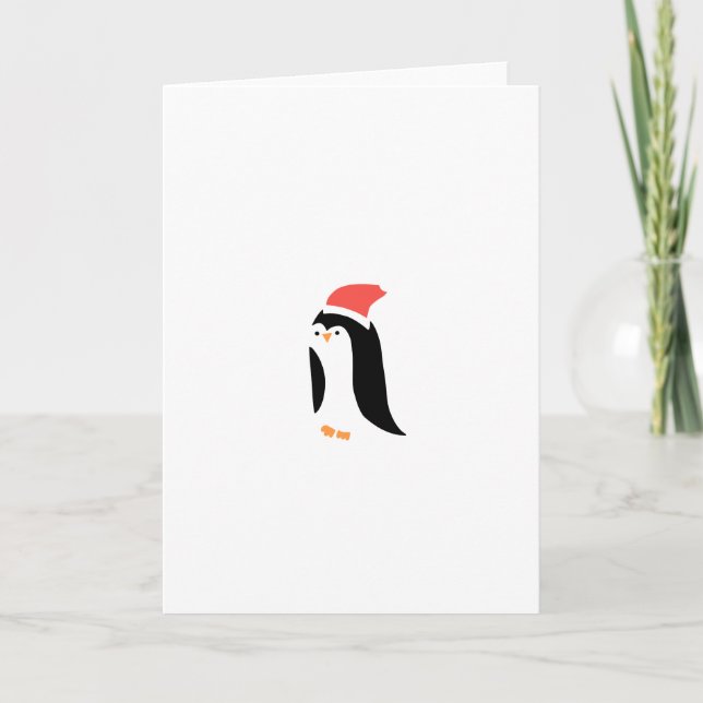 CUTE PENGUIN HOLIDAY CARD (Front)