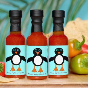 Cute Penguin Hot Sauces