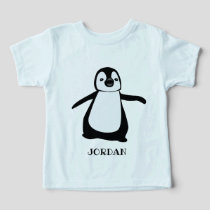 Cute penguin illustration Personalized Baby Toddler T-shirt