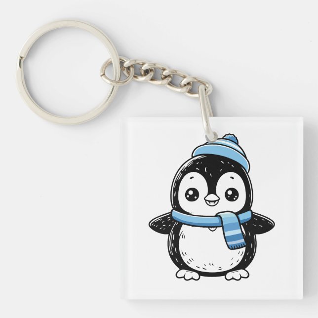 cute penguin Key Chains  (Front)