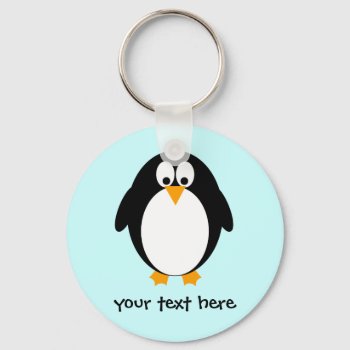 Cute Penguin Keychain by mail_me at Zazzle