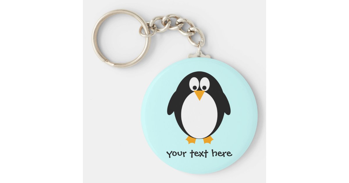 Cute Penguin Keychain | Zazzle