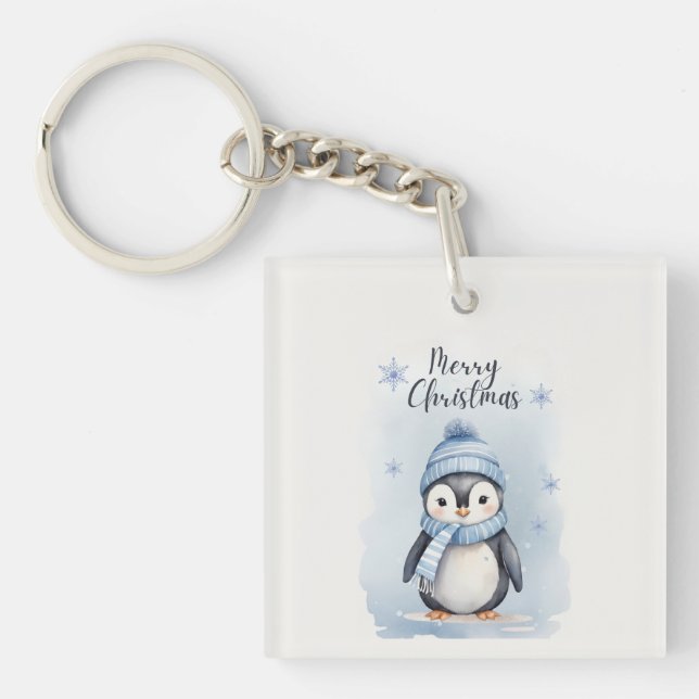 "Cute Penguin" Keychain (Front)