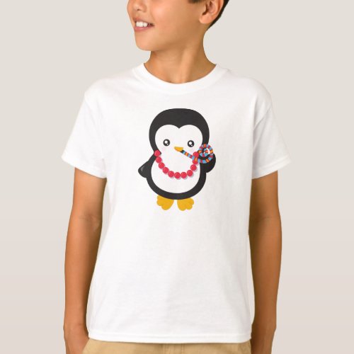 Cute Penguin Little Penguin Party Whistle T_Shirt