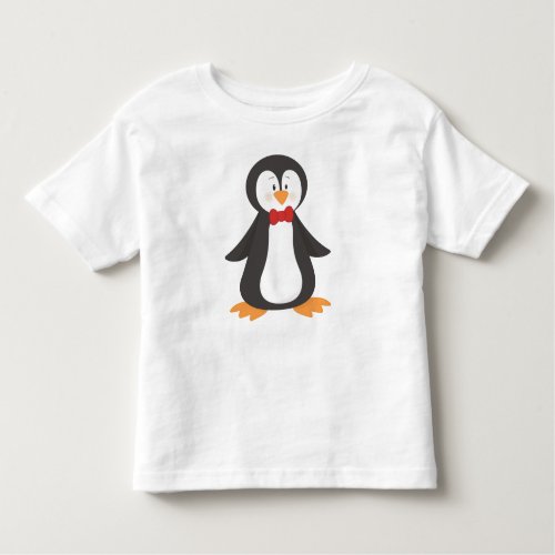 Cute Penguin Little Penguin Penguin With Bow Tie Toddler T_shirt