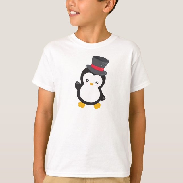 Cute Penguin, Little Penguin, Top Hat (Front)