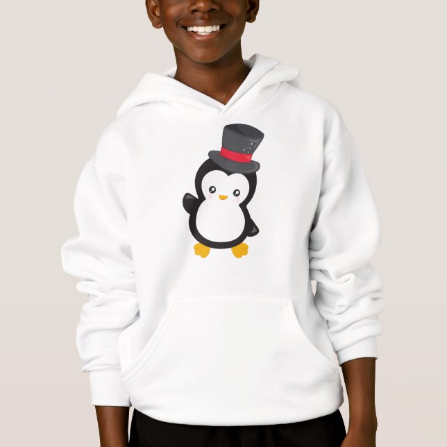 Cute Penguin, Little Penguin, Top Hat (Front)