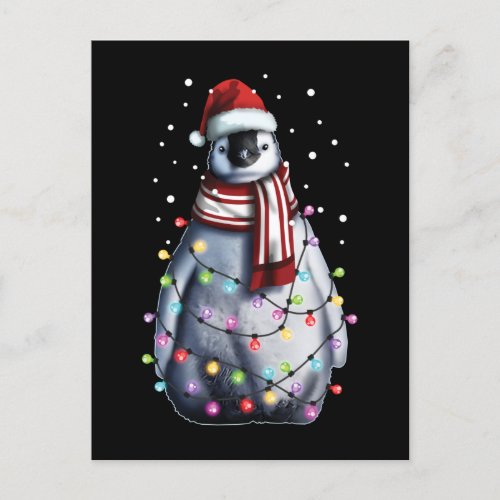 Cute Penguin Lover Funny Christmas Holiday Gift Postcard