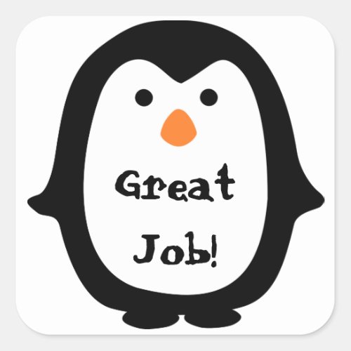 Cute Penguin Message Stickers