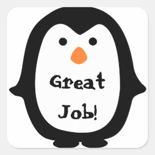 Cute Penguin Message Stickers
