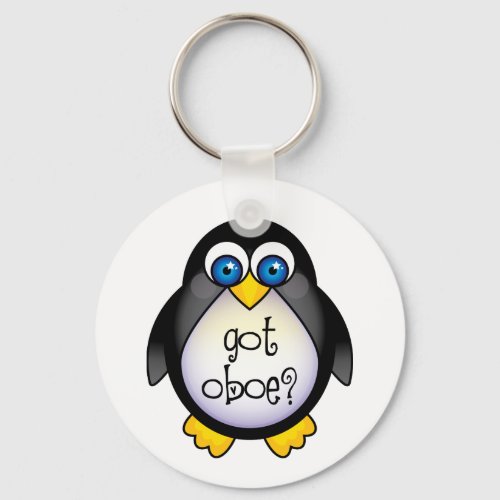 Cute Penguin Music Got Oboe Keychain