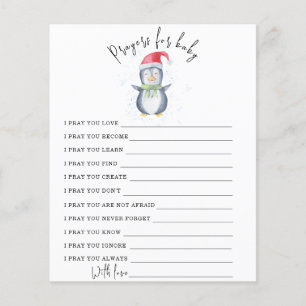 Cute Penguin - Party game prayers for baby