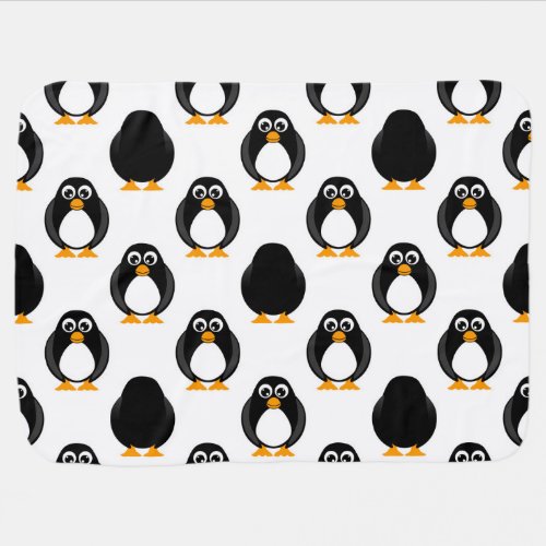 Cute Penguin Pattern Baby Blanket