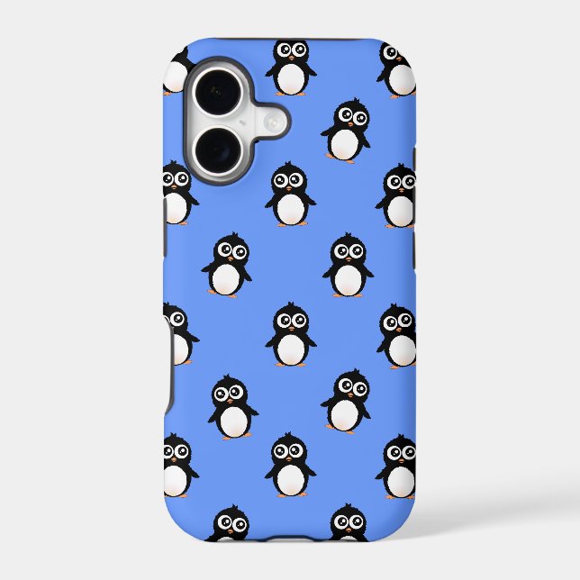 Cute penguin pattern iphone case (Back)
