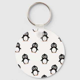 Cute penguin pattern keychain