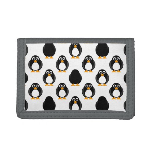 Cute Penguin Pattern Tri_fold Wallet