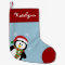Cute Penguin Personalized Christmas Stocking