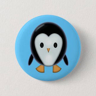 Cute Penguin Pinback Button