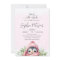 Cute Penguin Pink Girl Winter Baby Shower