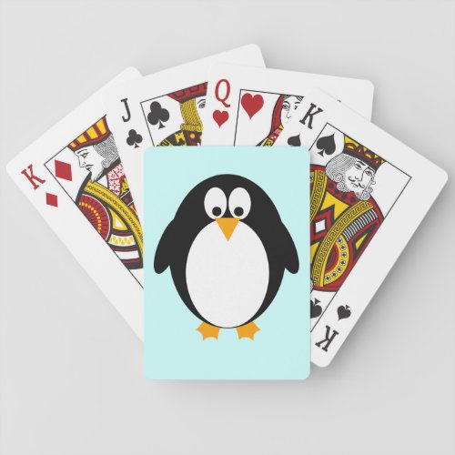 Cute Penguin Poker Cards