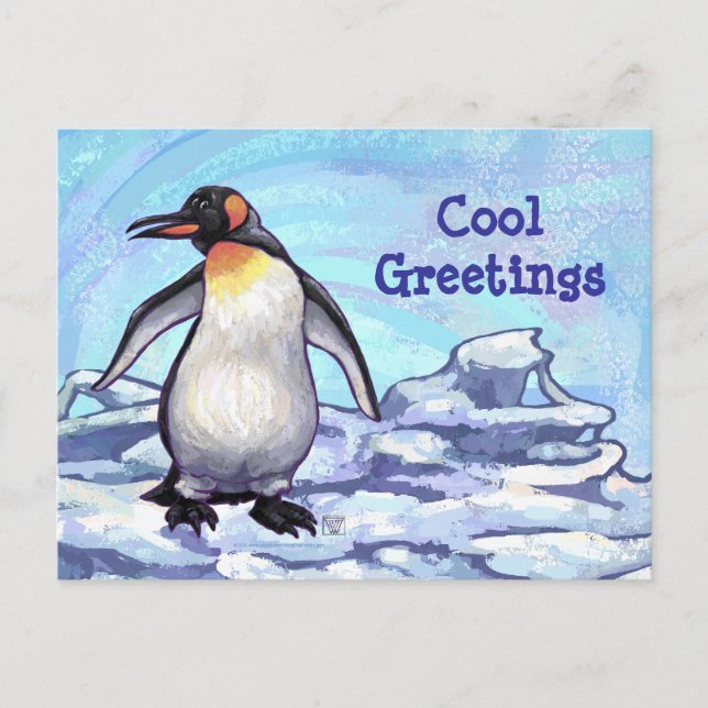 Cute Penguin Postcard (Front)