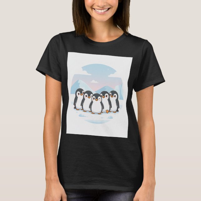 Cute Penguin Squad Women’s T-Shirt (Front)