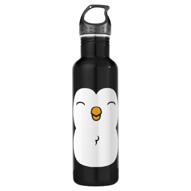 Cute Penguin Stainless Steel Water Bottle (Front)