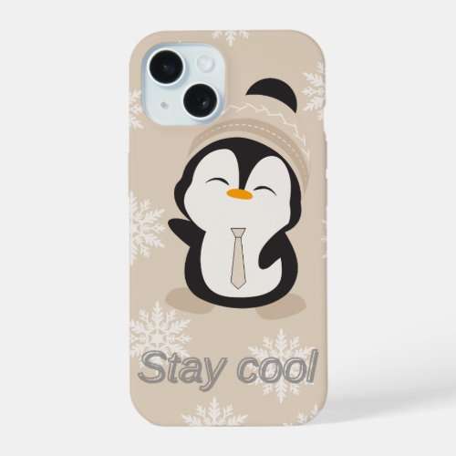 Cute Penguin Stay Cool Phone Case