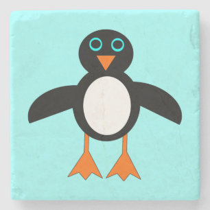 Cute Penguin Stone Coaster