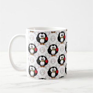 Cute Penguin Surface Pattern Design Print Coffee Mug