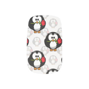Cute Penguin Surface Pattern Design Print Minx Nail Art