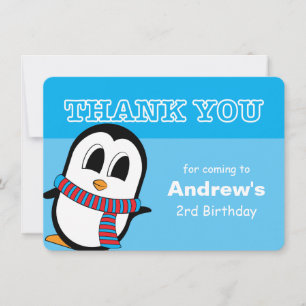 Cute Penguin Thank You Card