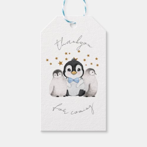 Cute Penguin Thankyou For Coming Gift Tags