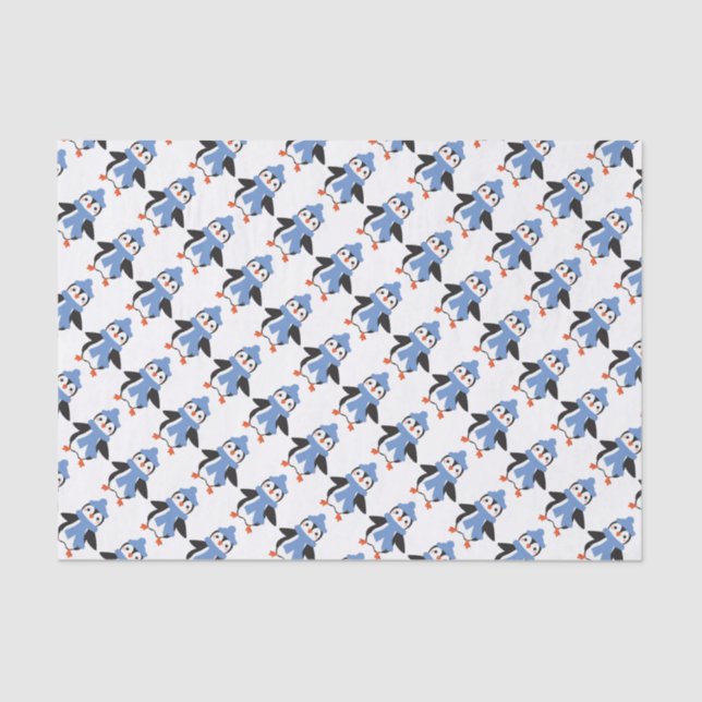 Cute Penguin Tissue Paper (Front)