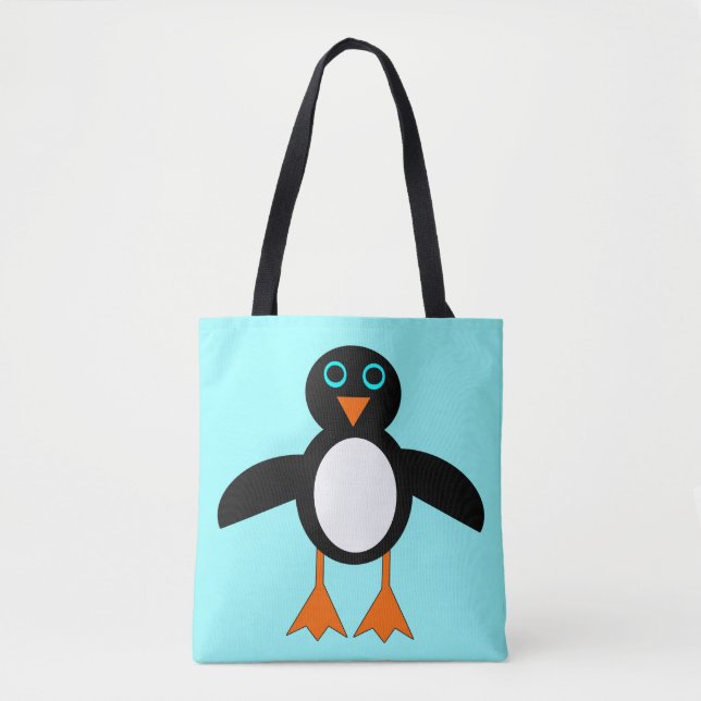Cute Penguin Tote Bag (Front)