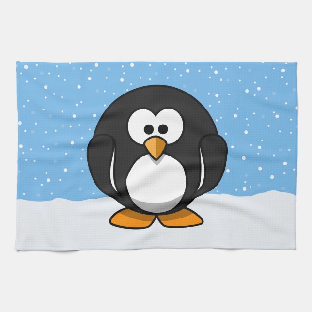 Cute Penguin Towel (Horizontal)